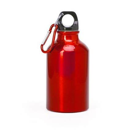 BOTELLA ALUMINIO 350 ML CON MOSQUETON