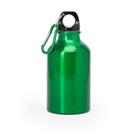 BOTELLA ALUMINIO 350 ML CON MOSQUETON