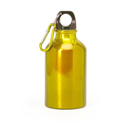 BOTELLA ALUMINIO 350 ML CON MOSQUETON
