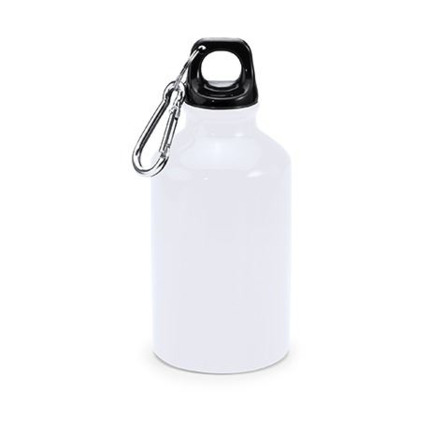 BOTELLA ALUMINIO 350 ML CON MOSQUETON
