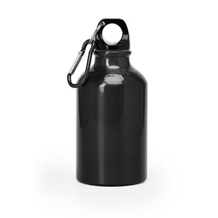 BOTELLA ALUMINIO 350 ML CON MOSQUETON